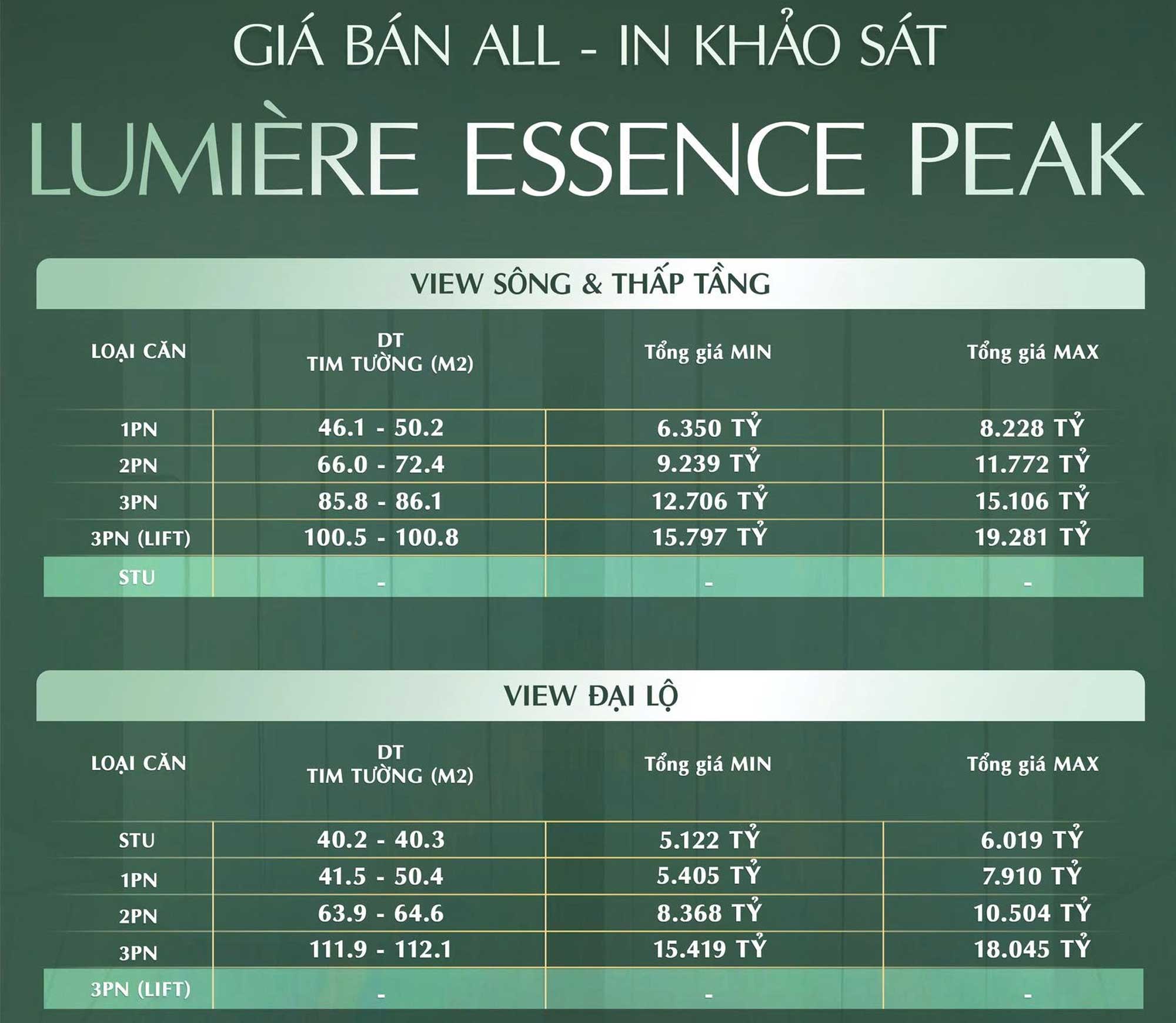 Trang chủ 32 Bảng gái Lumiere Essence Peak Cổ Loa