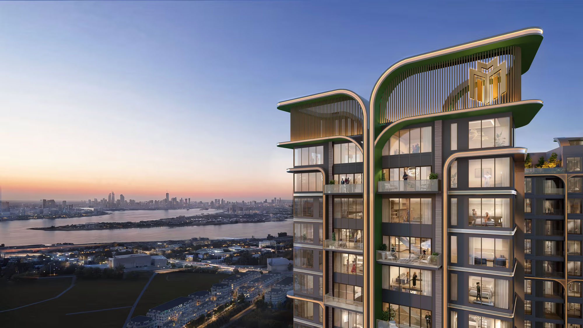Mặt ngoài chung cư Lumiere Essence Peak view hồ Vinhomes Cổ Loa
