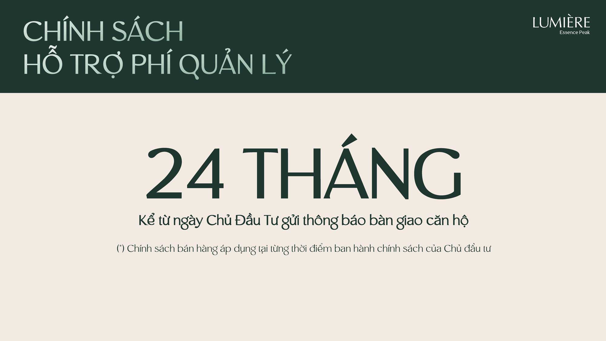 Trang chủ 26 Hỗ trợ phí quản lý 24 tháng
